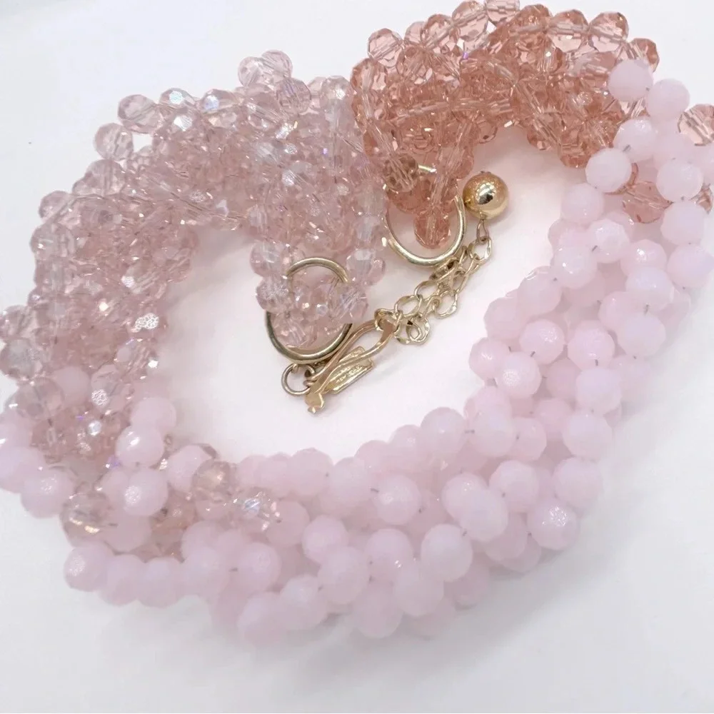 Kate Spade The Bead Goes On Pink Beaded Necklace
